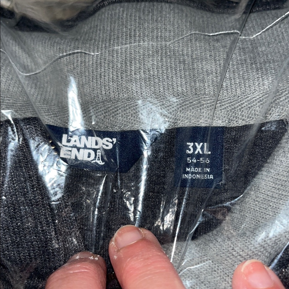Lands End Bedford Rib Quarter Zip Sweater - Picture 6 of 6
